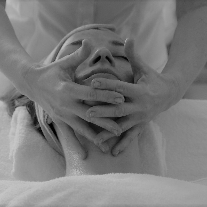 client having a face massage 2